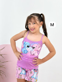 Pijama do Stitch Infantil - Baby Doll Menina